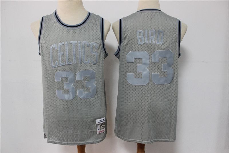 Men Boston Celtics #33 Bird Grey Vintage Limited Edition NBA Jersey->san francisco 49ers->NFL Jersey